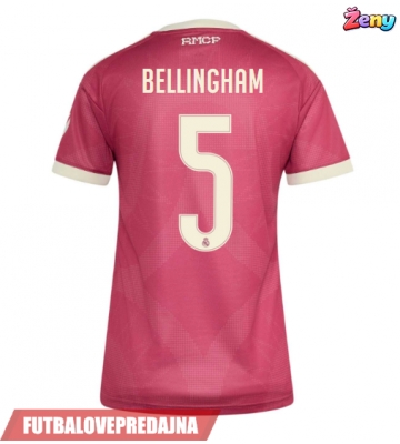 Lacne Ženy Futbalové dres Real Madrid Jude Bellingham #5 2026-27 Krátky Rukáv - Tretina